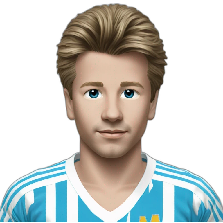Young Chris Waddle Olympique de Marseille emoji