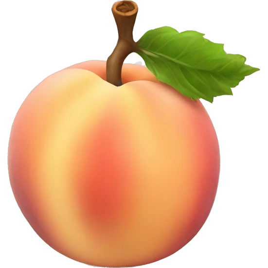 crown peach emoji