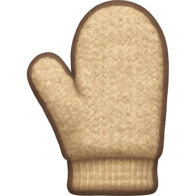 Beige mittens emoji