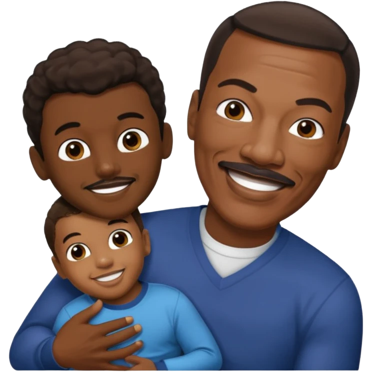 Eddie Murphy holding his Son emoji