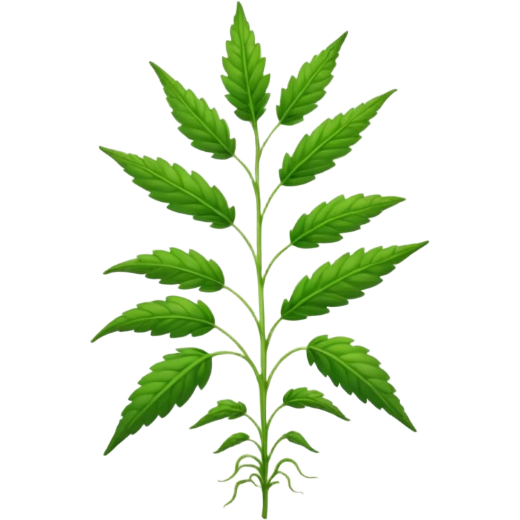 weed rumex with root emoji