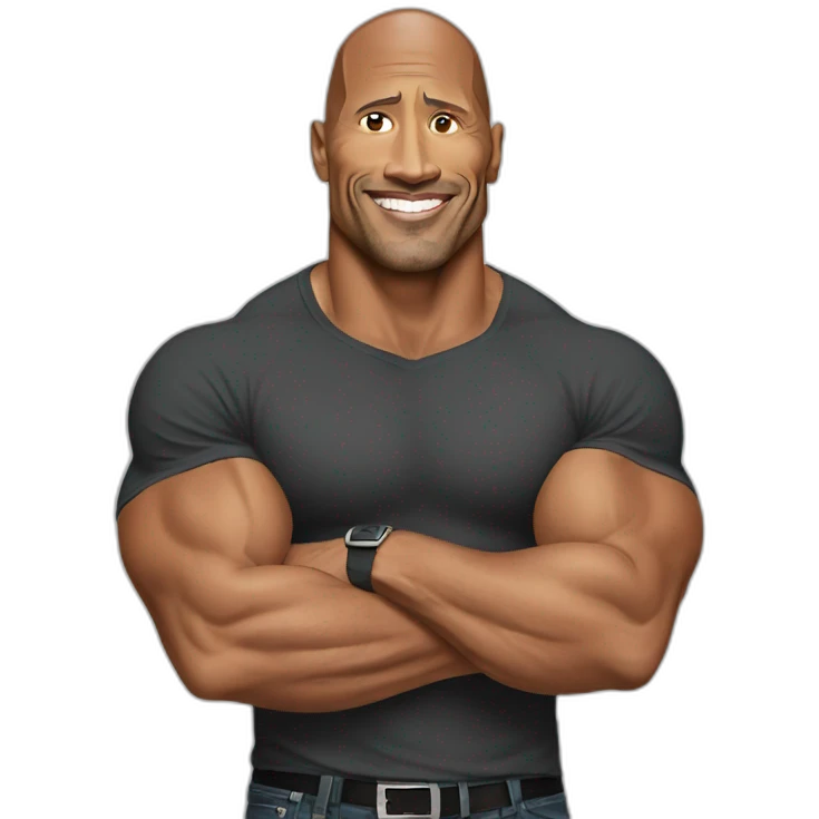 Dwayne Johnson emoji