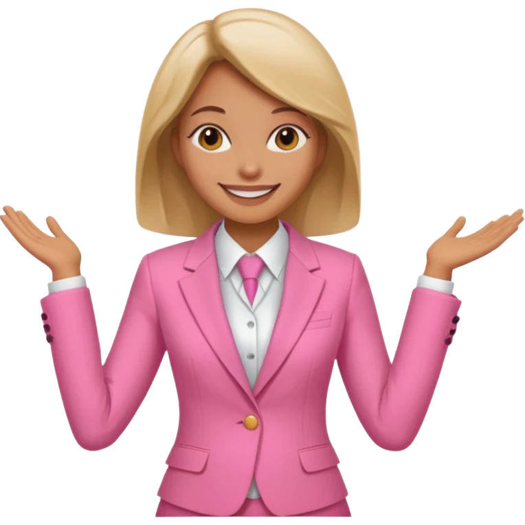 Woman dressed as pink panther emoji