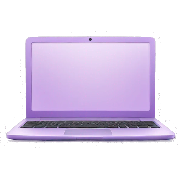 Light purple laptop emoji