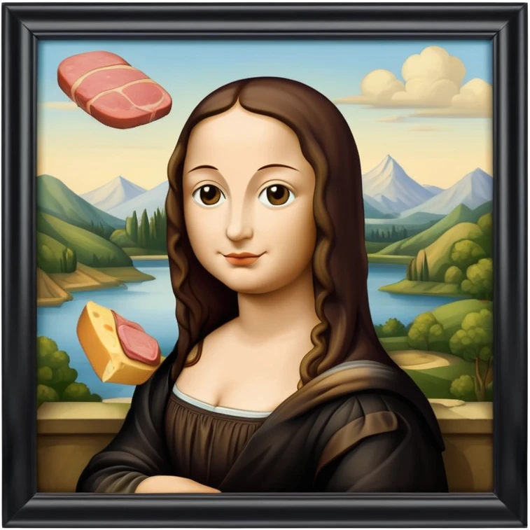  SPAM meat mona lisa renaissance landscape emoji