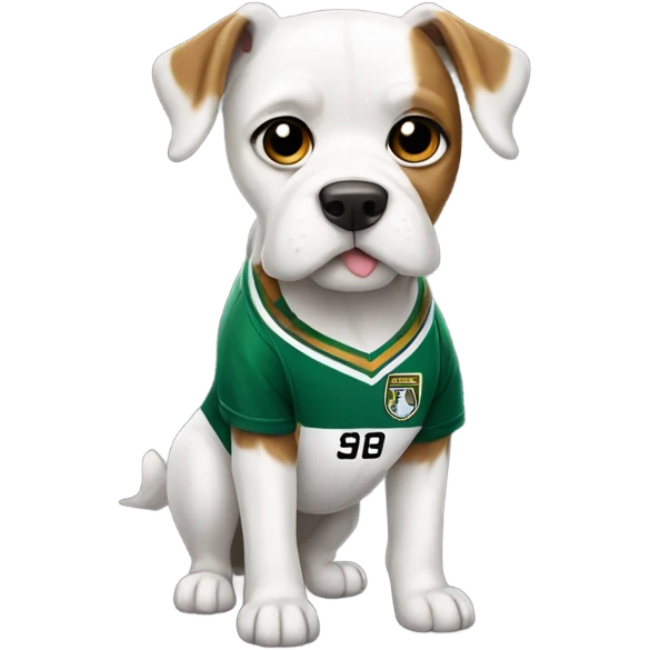 Dog wearing Ronaldo jersey  emoji