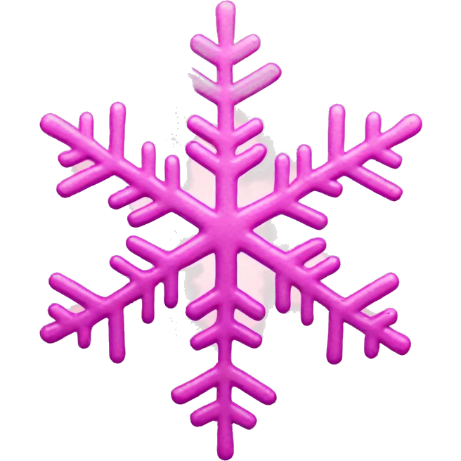 Pink snowflake  emoji