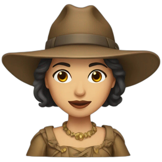 Ana castela de boné emoji