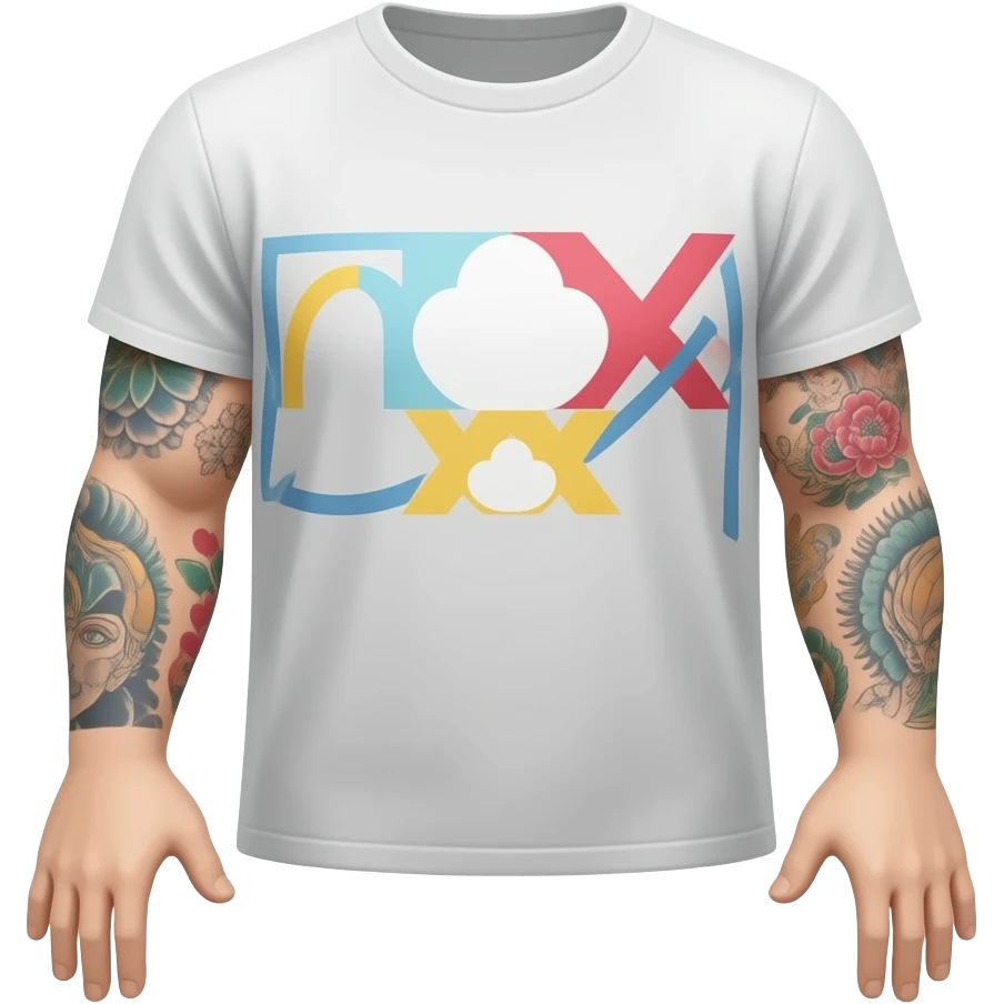 Solo las líneas como un tatuaje emoji