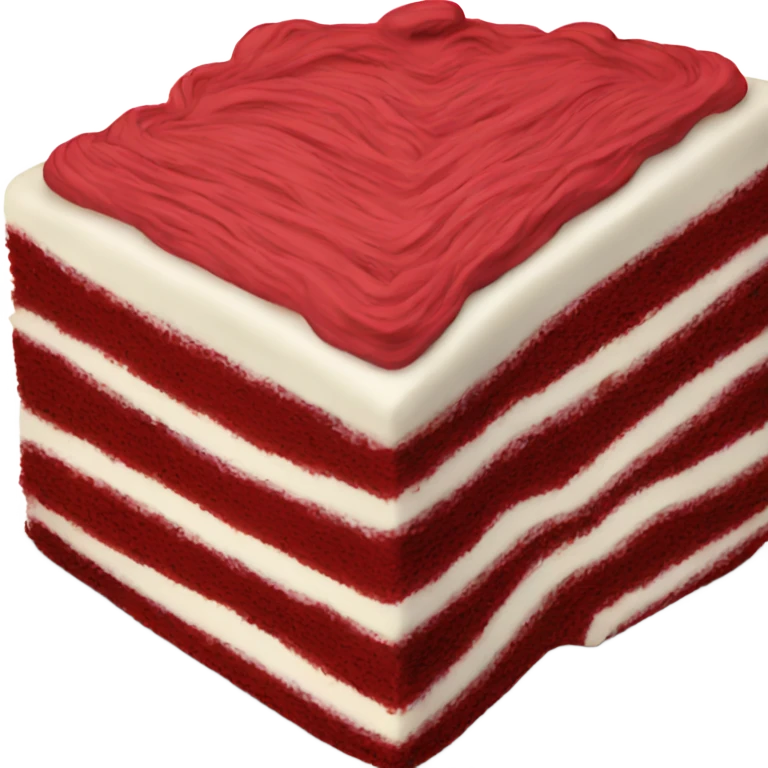 three layer red velvet cake emoji