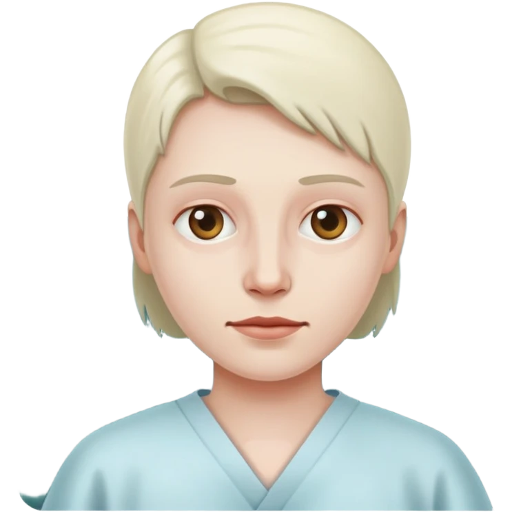 Patient in hospital  emoji