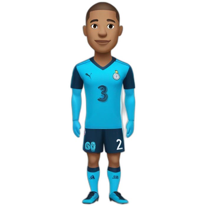 Mbappé avec le maillot de Marseille  emoji