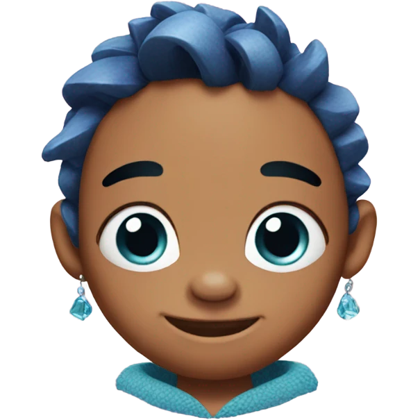 Stich with earrings  emoji