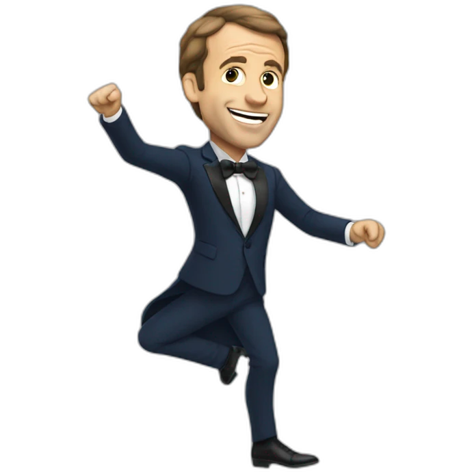 Macron qui danse emoji