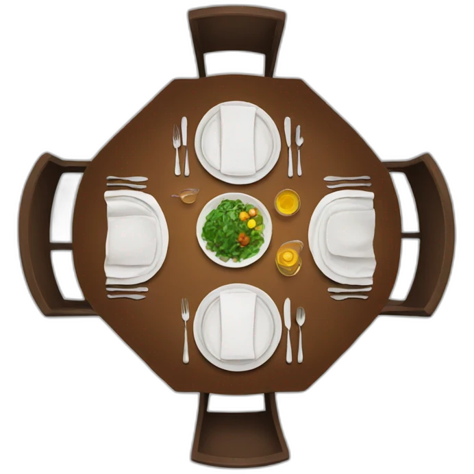 dinner table emoji
