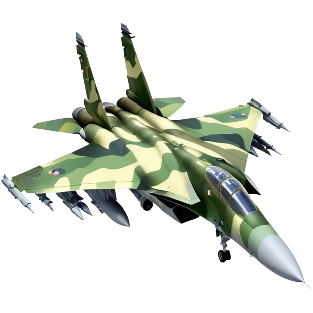 SU-35 Jet - Sukhoi (Model Year: 2020) (Iconic colour: Camouflage green) emoji
