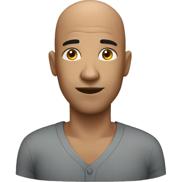 bald people affaid emoji
