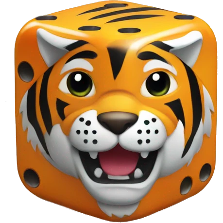Tiger dice emoji