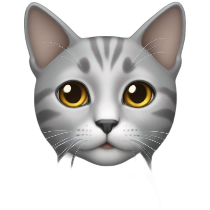White boy grey cat emoji