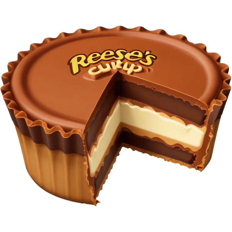 Butter Bite taken out of Reese's peanut cup emoji