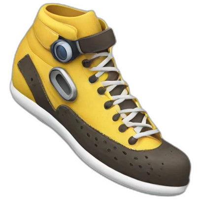 shoe with racing goggles emoji