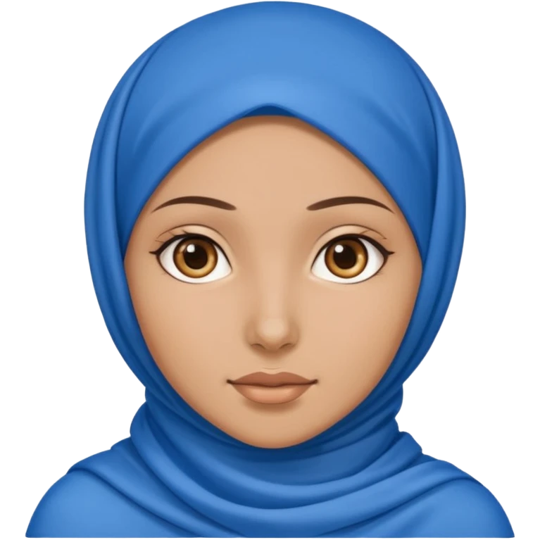 hijabi girl with blue hijab emoji