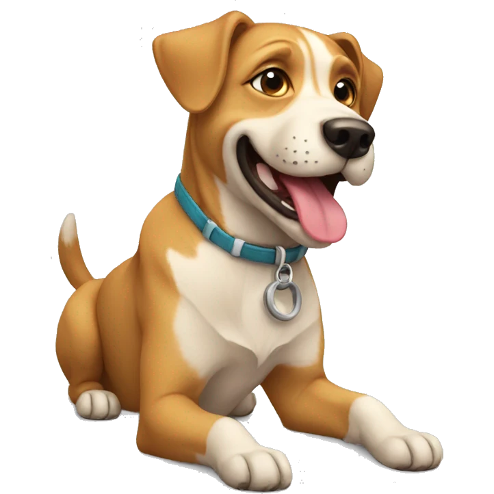 Dog happy emoji