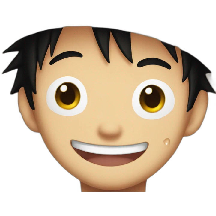 Luffy laughs until tears come out of his eyes emoji