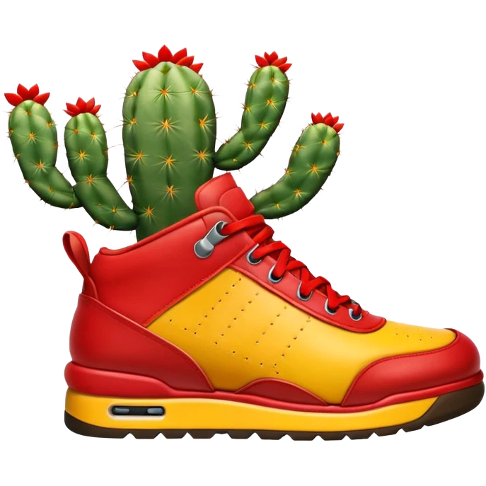 Shoe emoji and the model is the jumpman jack bright cactus emoji