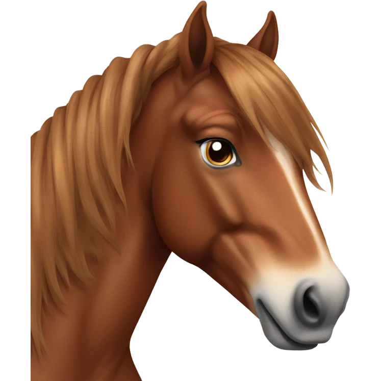 Chestnut horse emoji