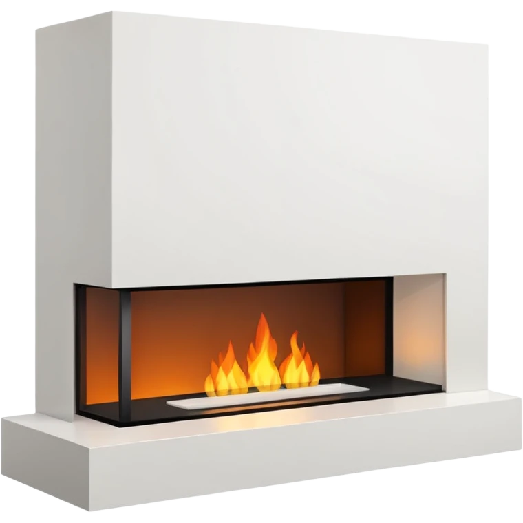 Modern Minimal Fireplace emoji
