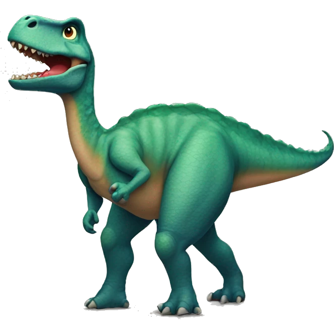 Dinosaur in shorts emoji
