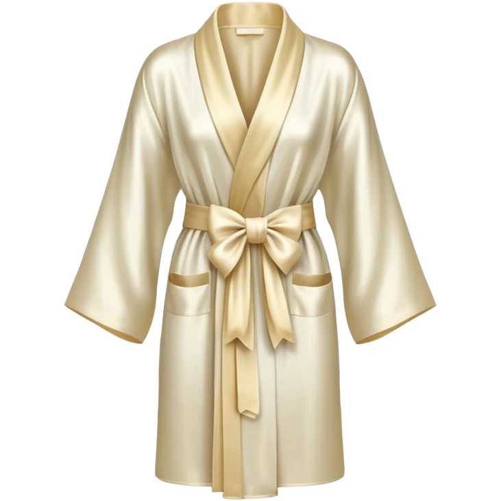 Slik robe with bow emoji