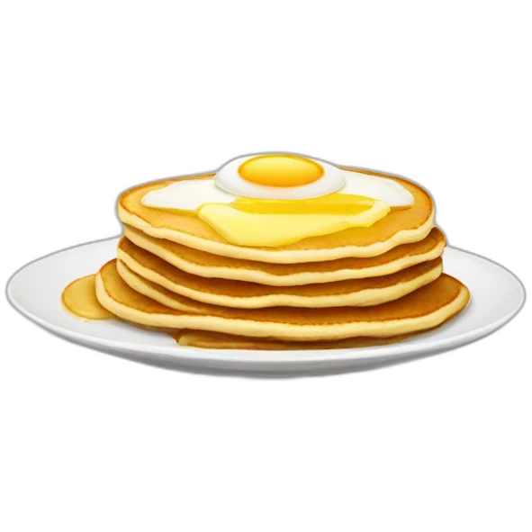 pancake and egg emoji
