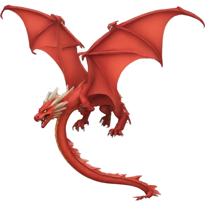 Dragón rojo  emoji