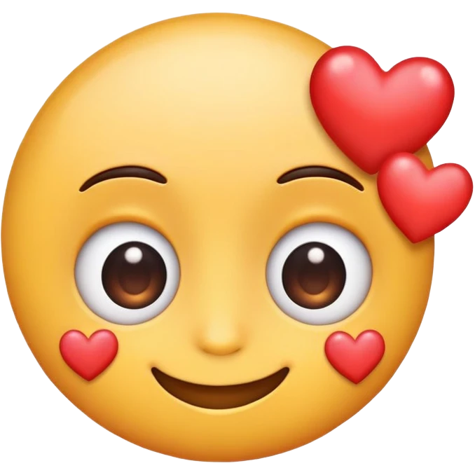 Eye roll emoji with 🥰 emoji