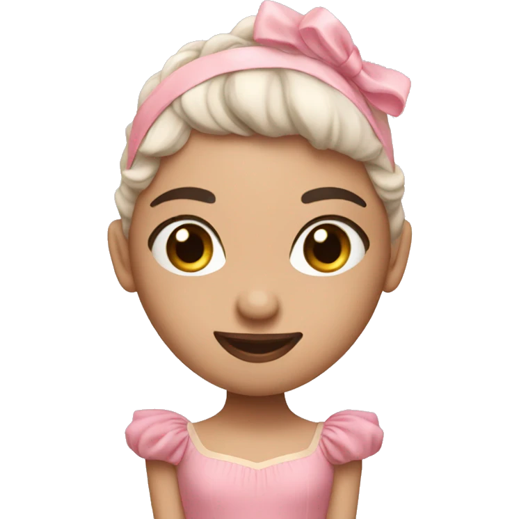 Ballet dancer in pink tutu emoji
