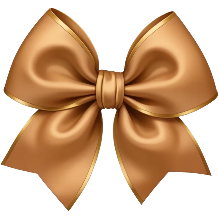 light brown bow emoji