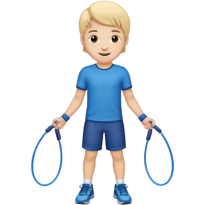 Boy with Skipping Rope emoji