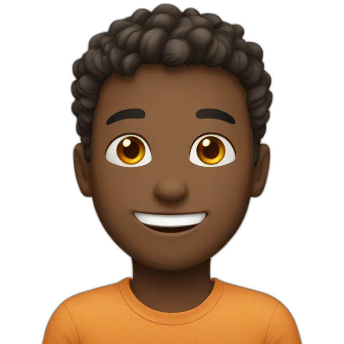 A boy smiling  emoji
