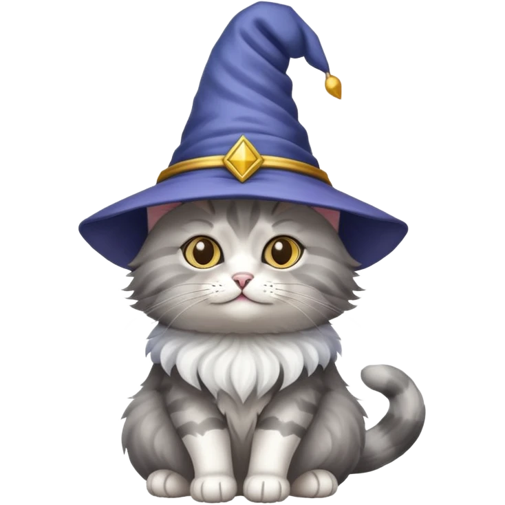 Cat with wizard hat  emoji