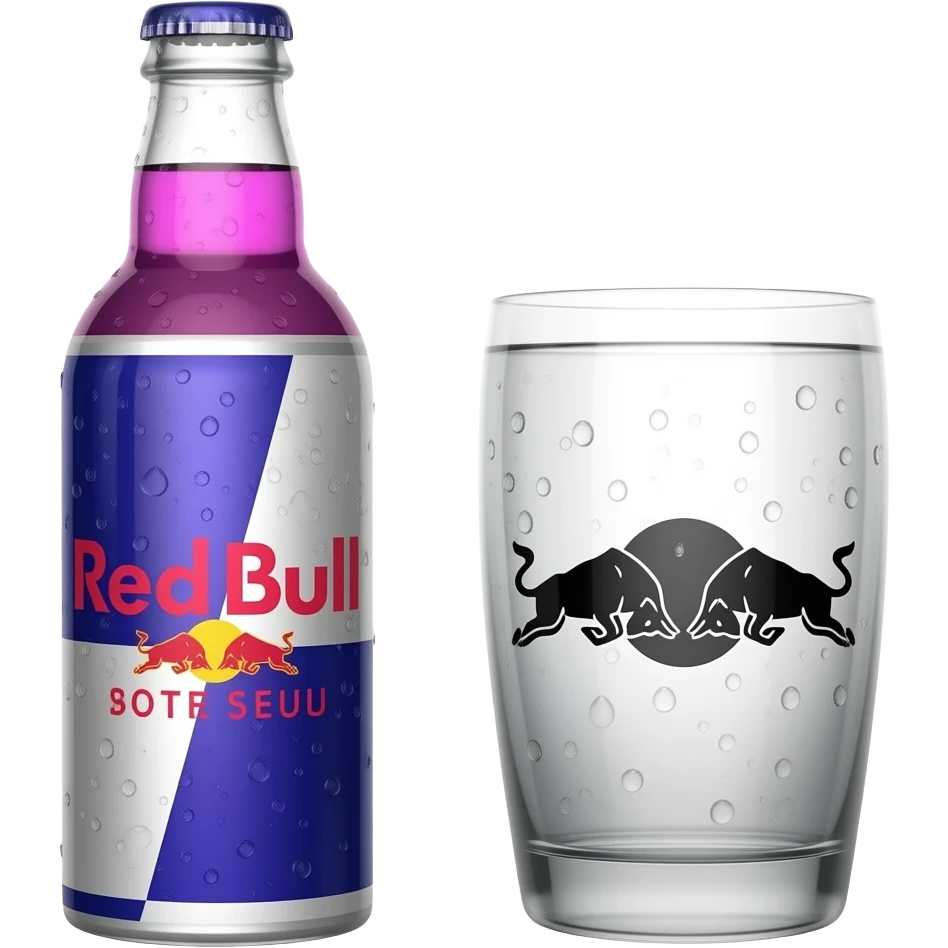 Pink redbull bottle emoji