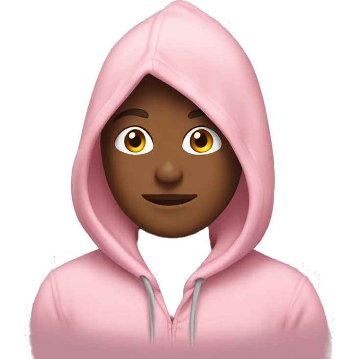 Light pink hoodie emoji