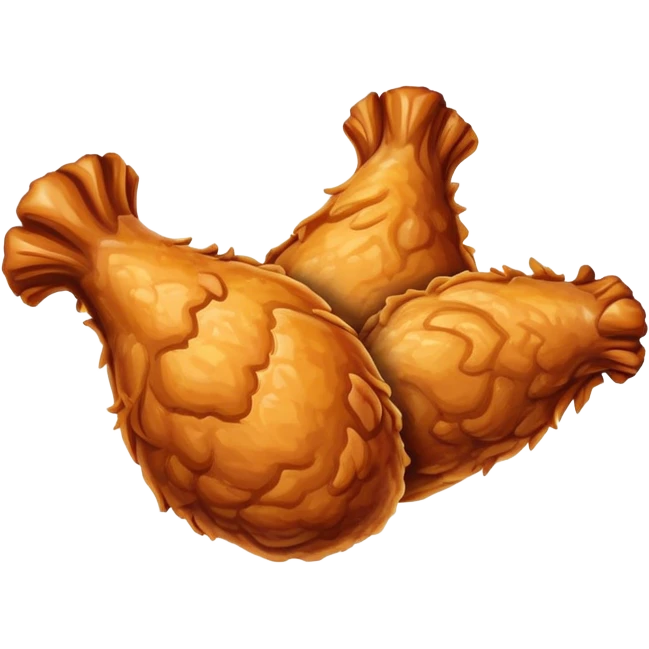 Fried chicken leg emoji