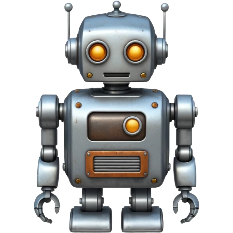 vintage Toy, robot, vintage collector emoji