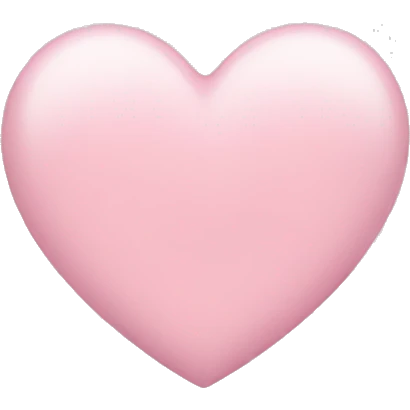 Light pink heart  emoji