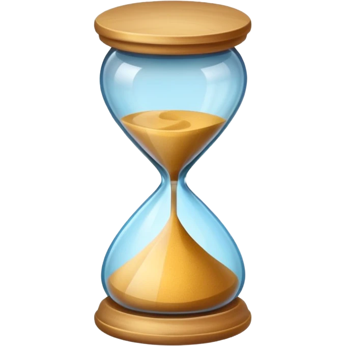 colored hourglass emoji