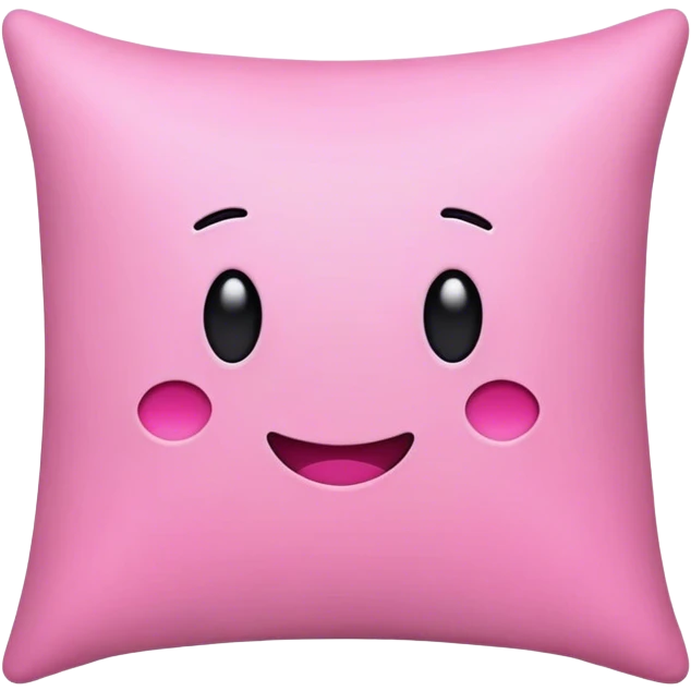 Bow pink pillow  emoji
