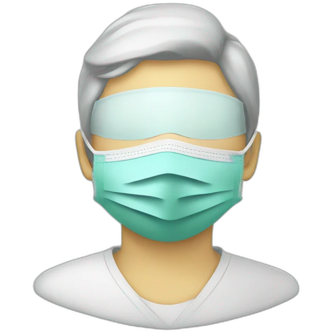 Antiseptic and medical mask emoji