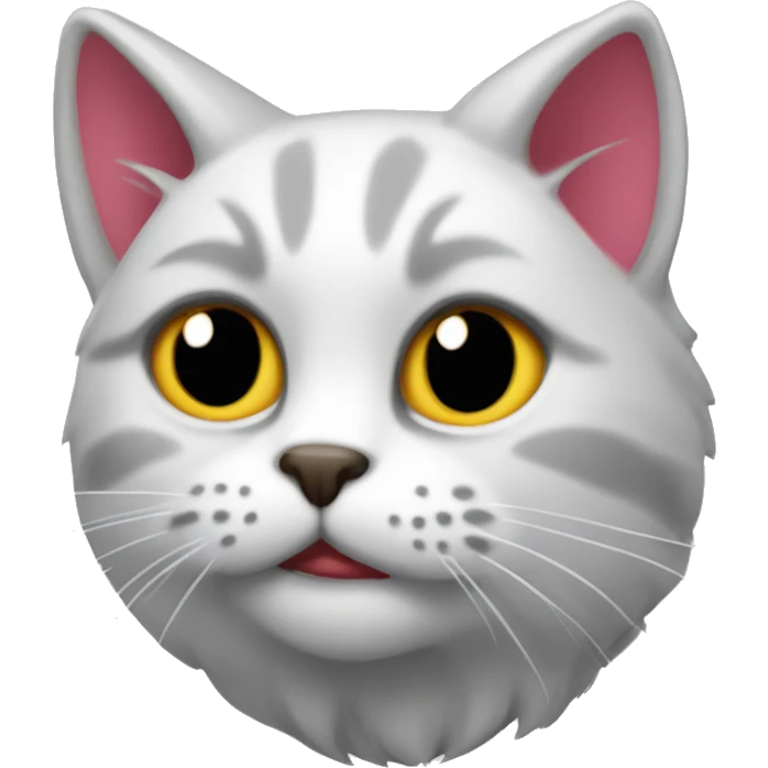 Gato disfrazado de fresa emoji